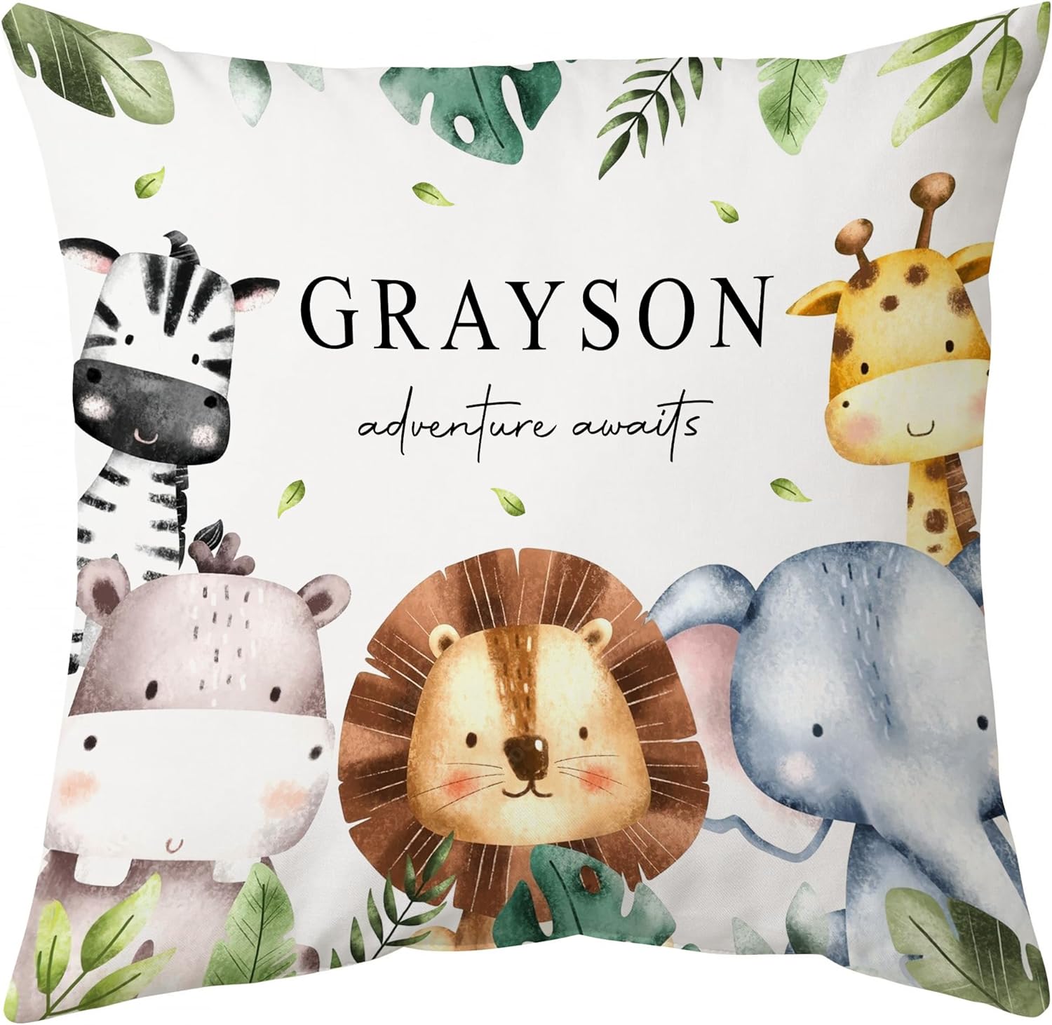 Adventure Animals - Personalized Pillow (Insert Included)