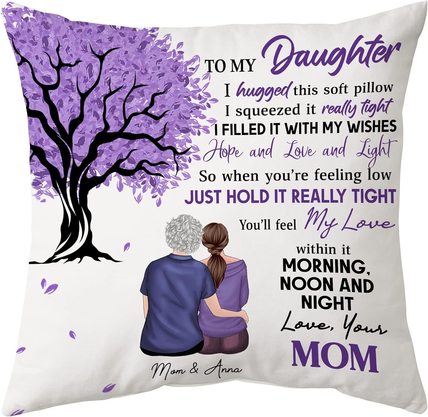 To My Daughter - Personalized Pillow (Insert Included)