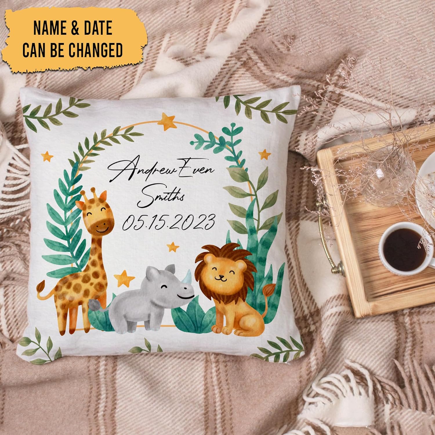 Custom Animal - Personalized Pillow (Insert Included)