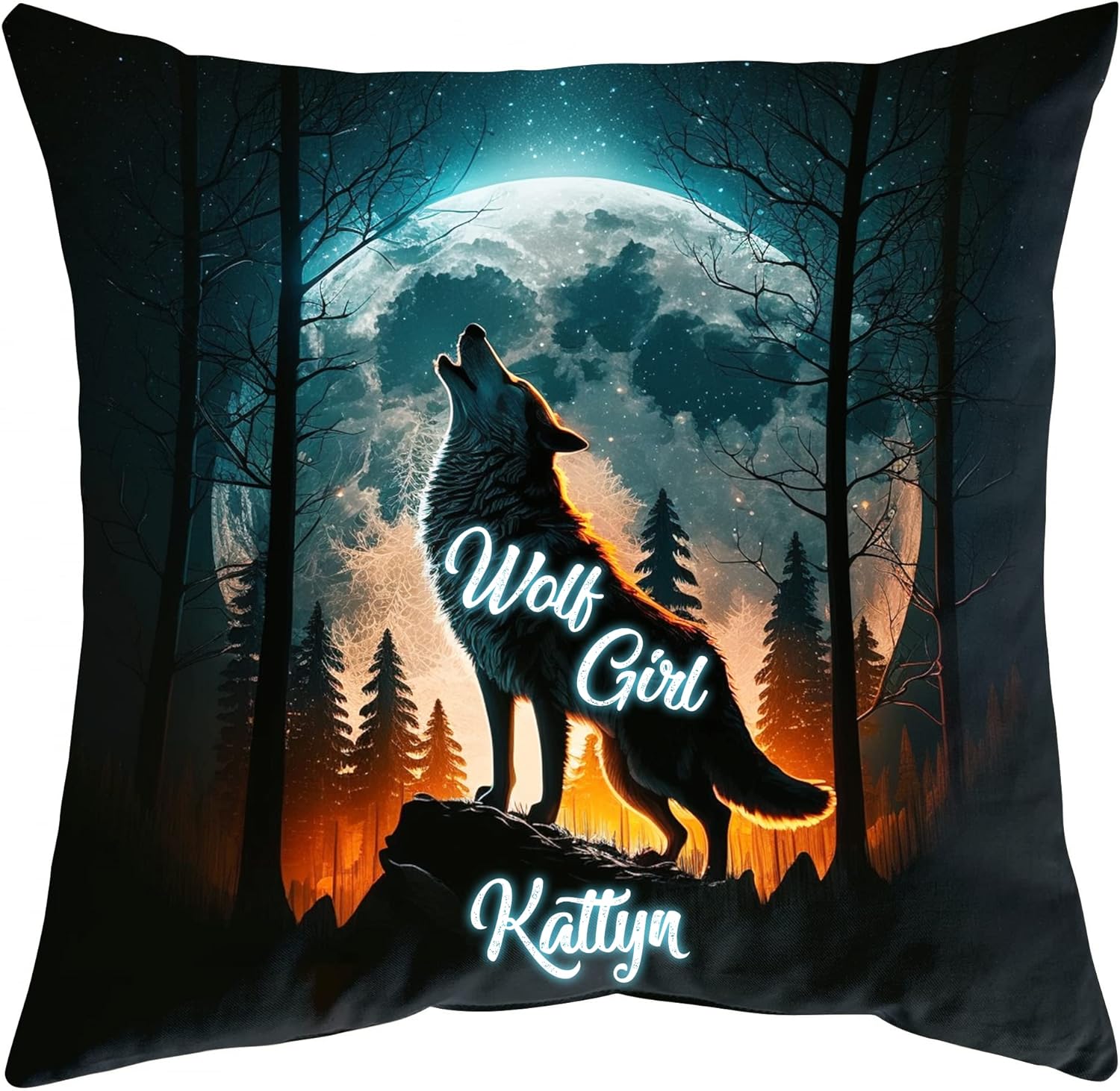 Wolf Pattern - Personalized Pillow(Insert Included)