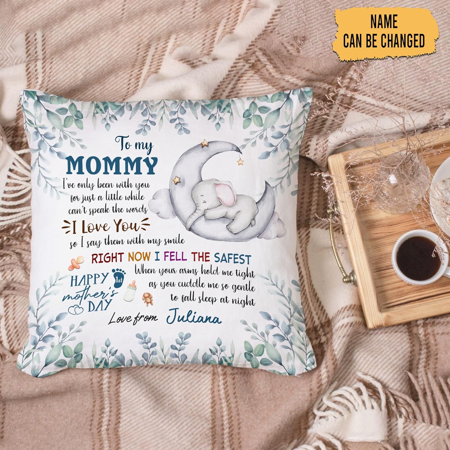 To My Mommy - Personalized Pillow (Insert Included)