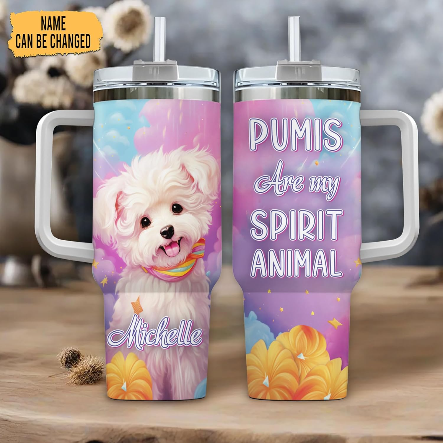 Pumis Are My Spirit Animal - Personalized Tumbler 40oz with Straw