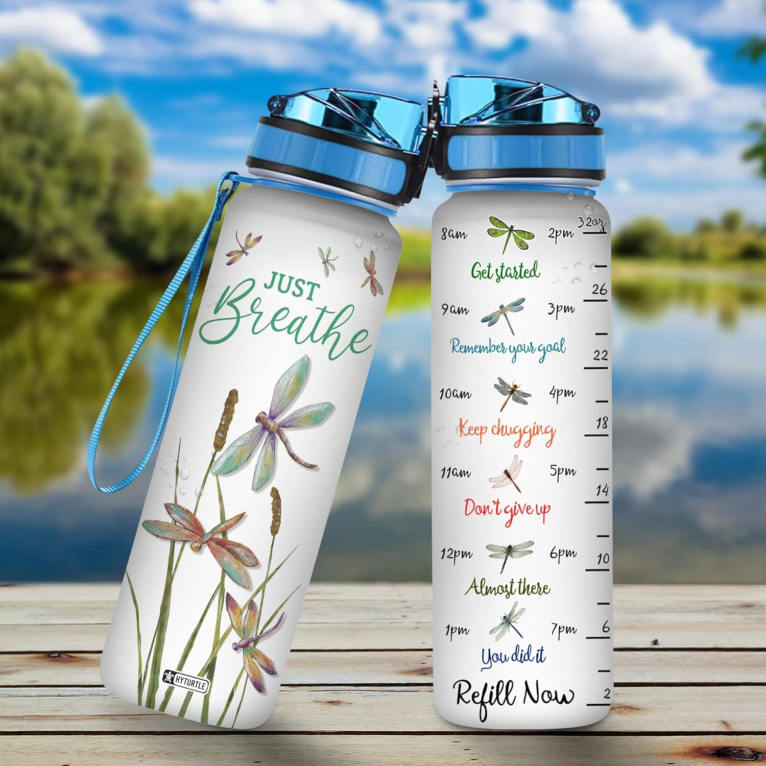 Reed Dragonfly - Water Tracker Bottle 32oz