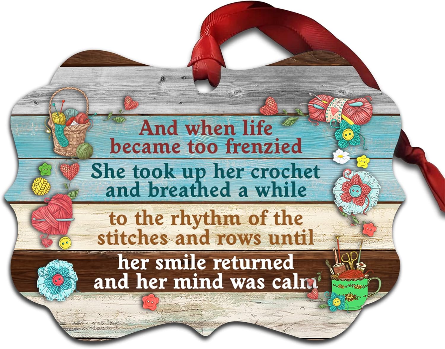 Life Became Too Frenzied - Personalized Acrylic Ornament