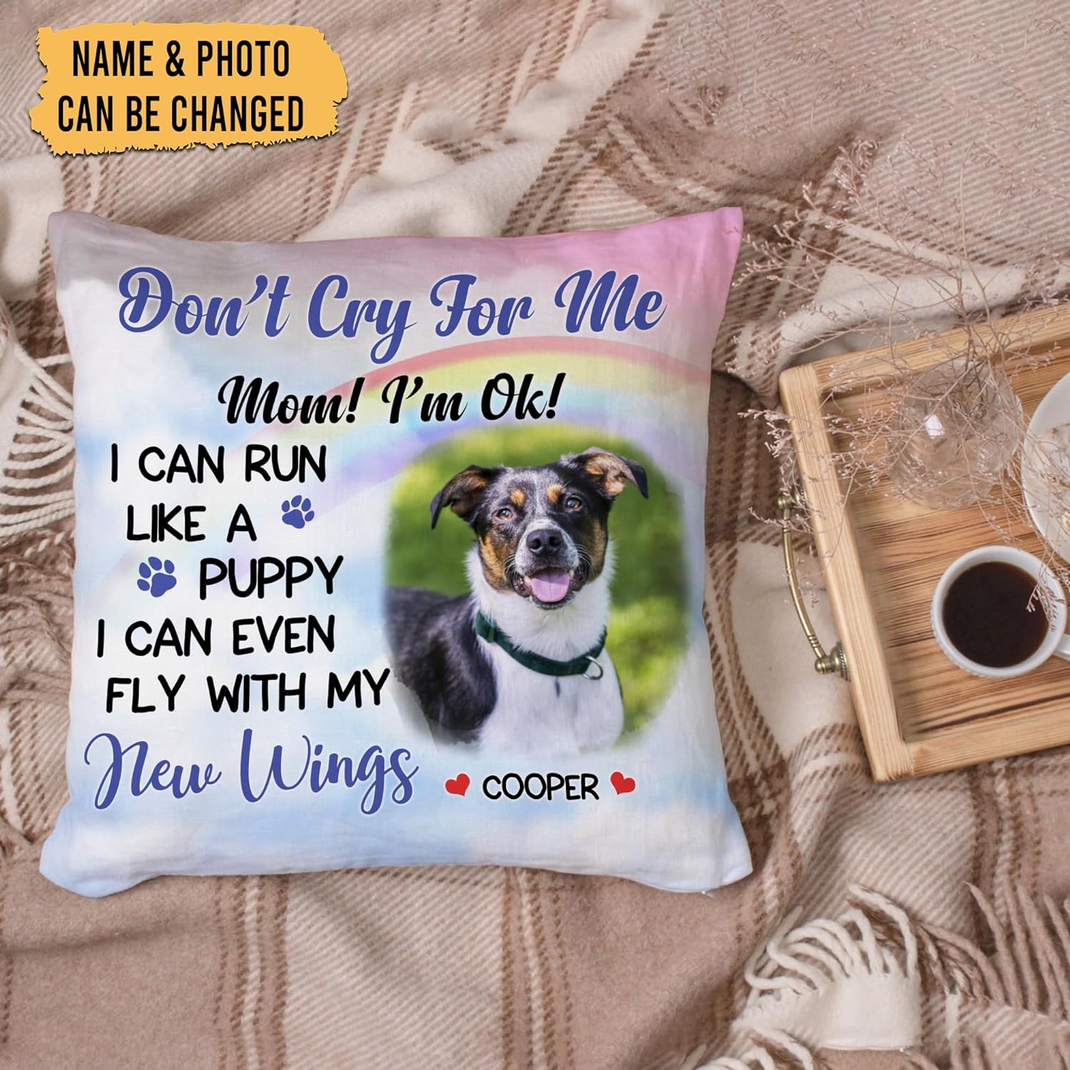 Don't Cry For Me  - Personalized Photo Pillow