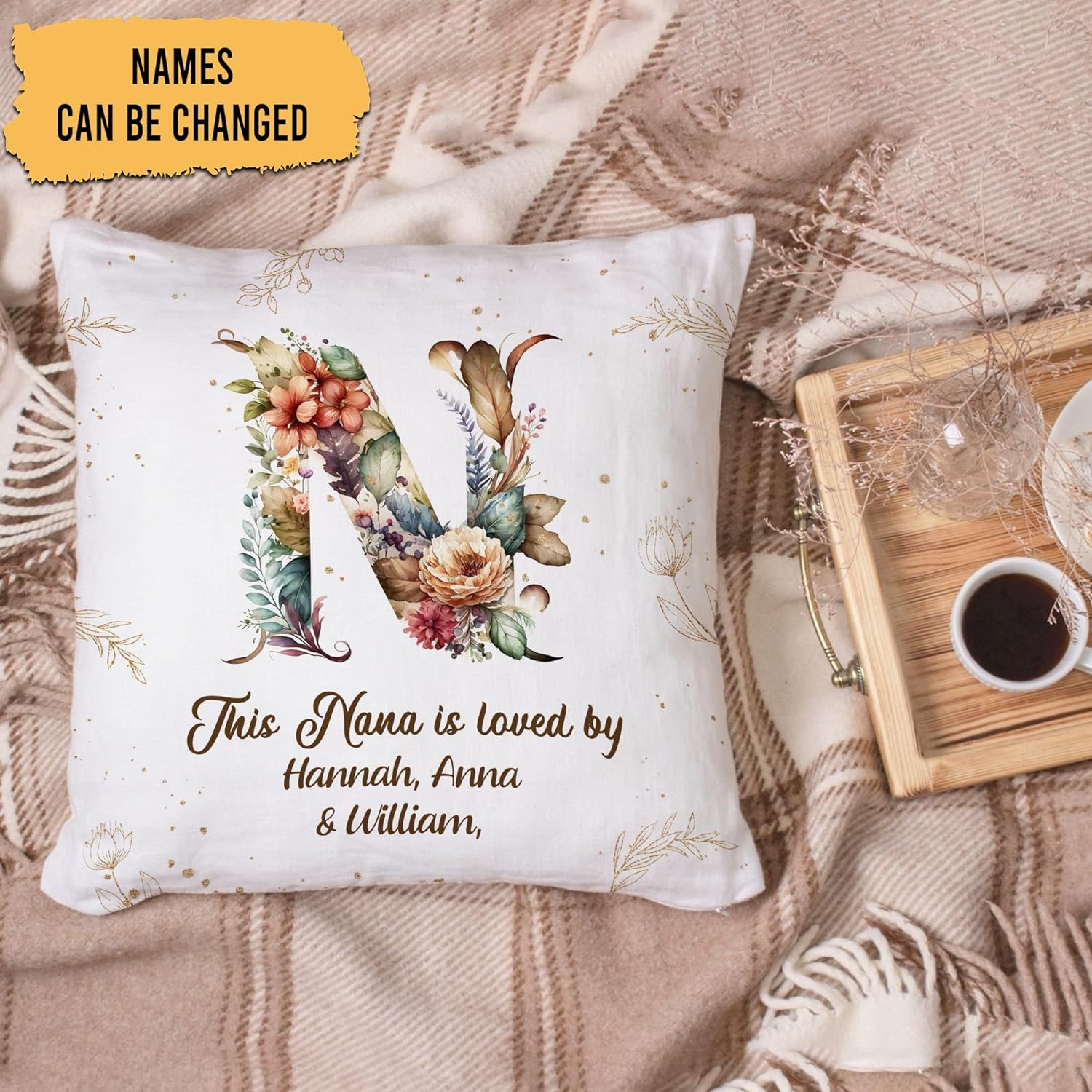 This Nana Is Loved By - Personalized Pillow (Insert Included)