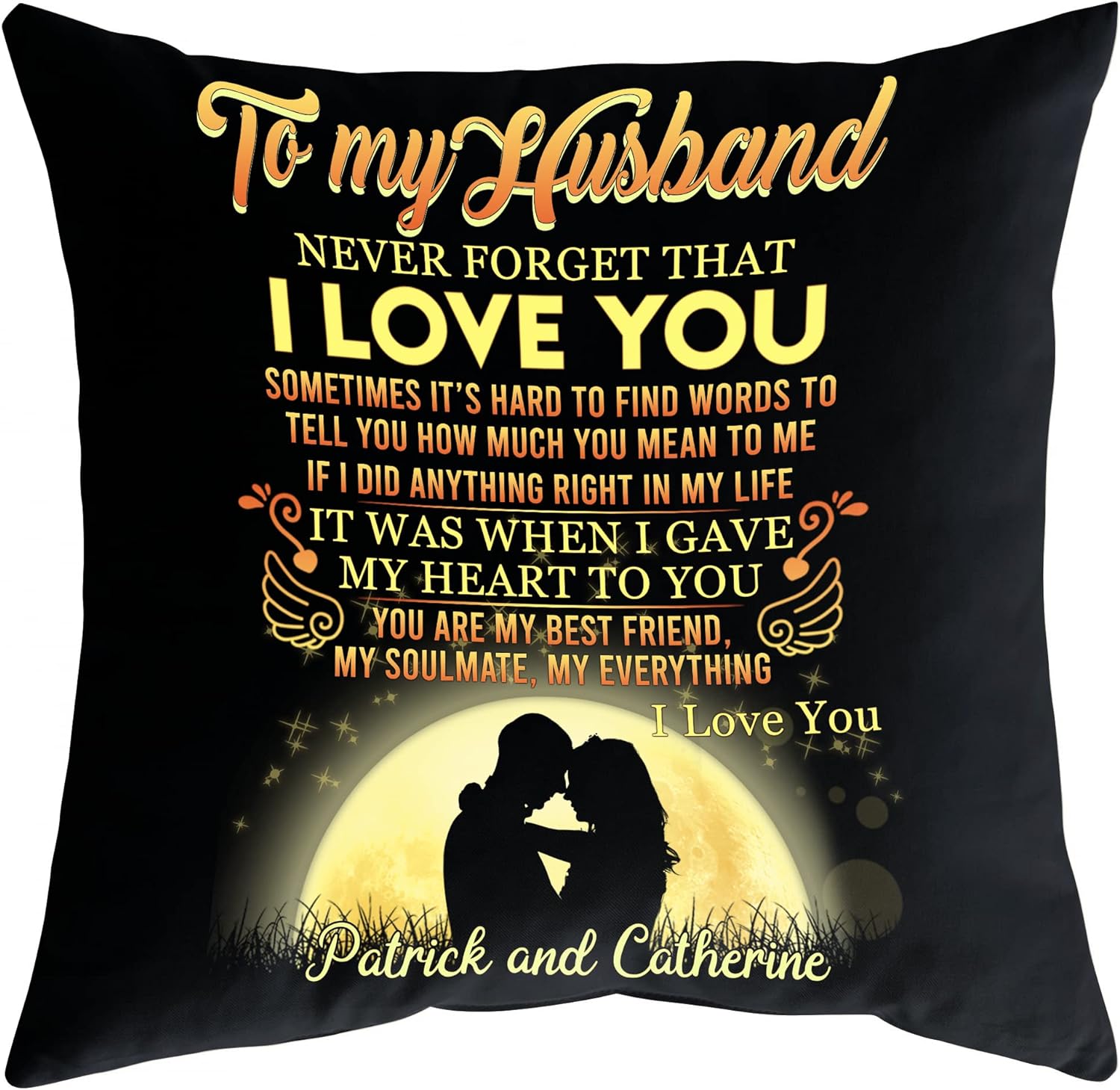 To My Husband - Personalized Pillow (Insert Included)