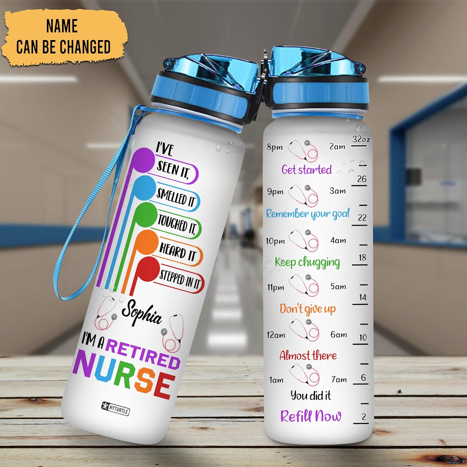 I'm A Retired Nurse - Water Tracker Bottle 32oz