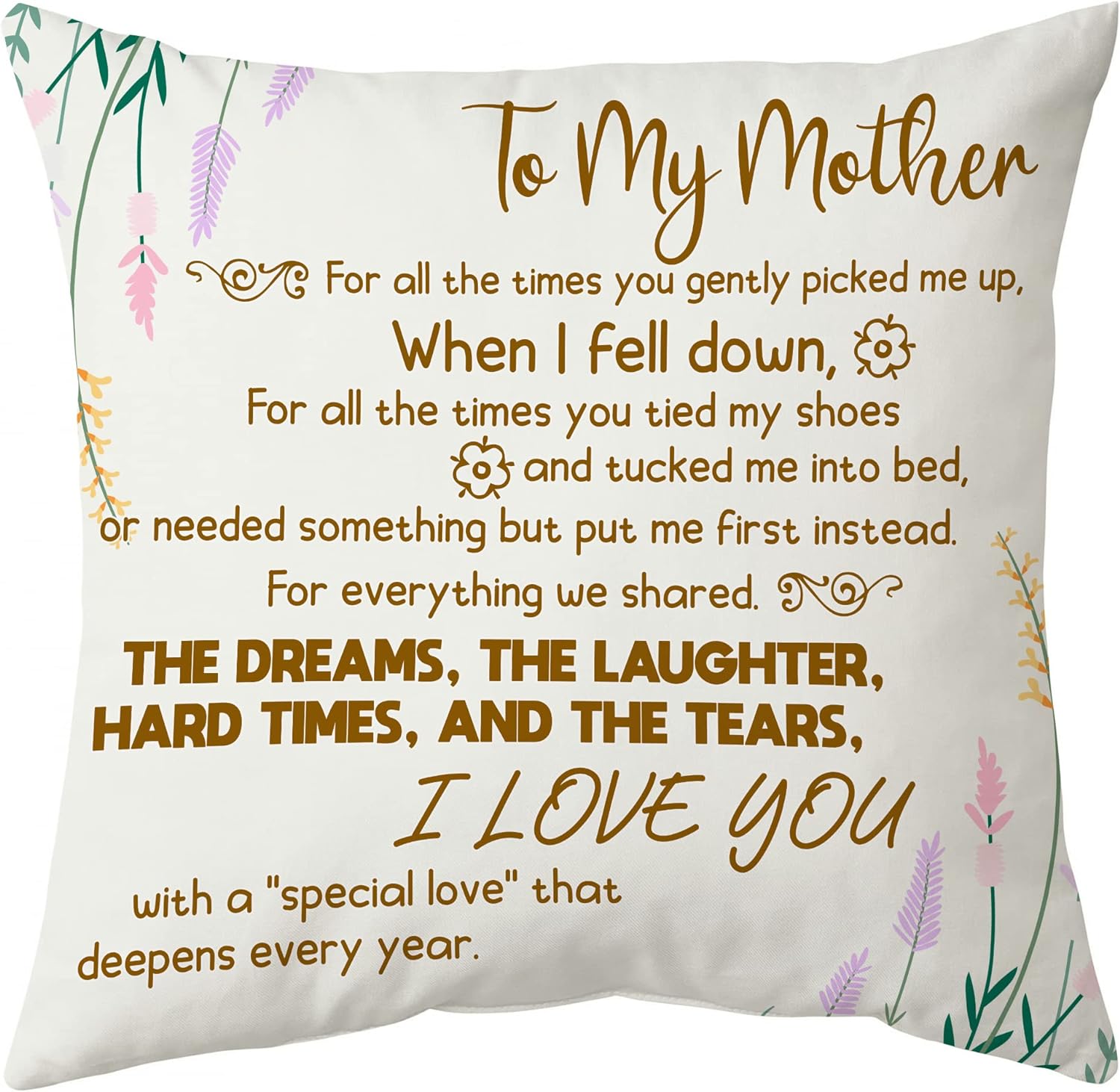 I Love You With A "Special Love" That Depends Every Year - Personalized Pillow(Insert Included)