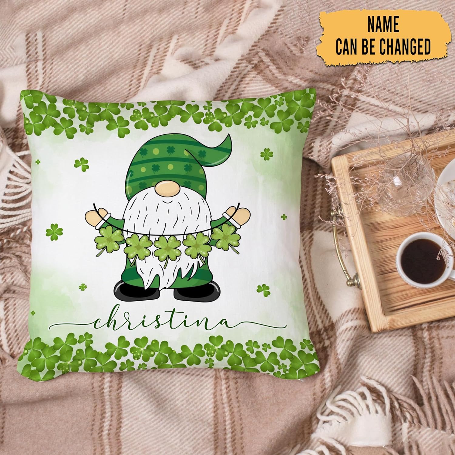 Cute Gnomes Pattern - Personalized Pillow(Insert Included)