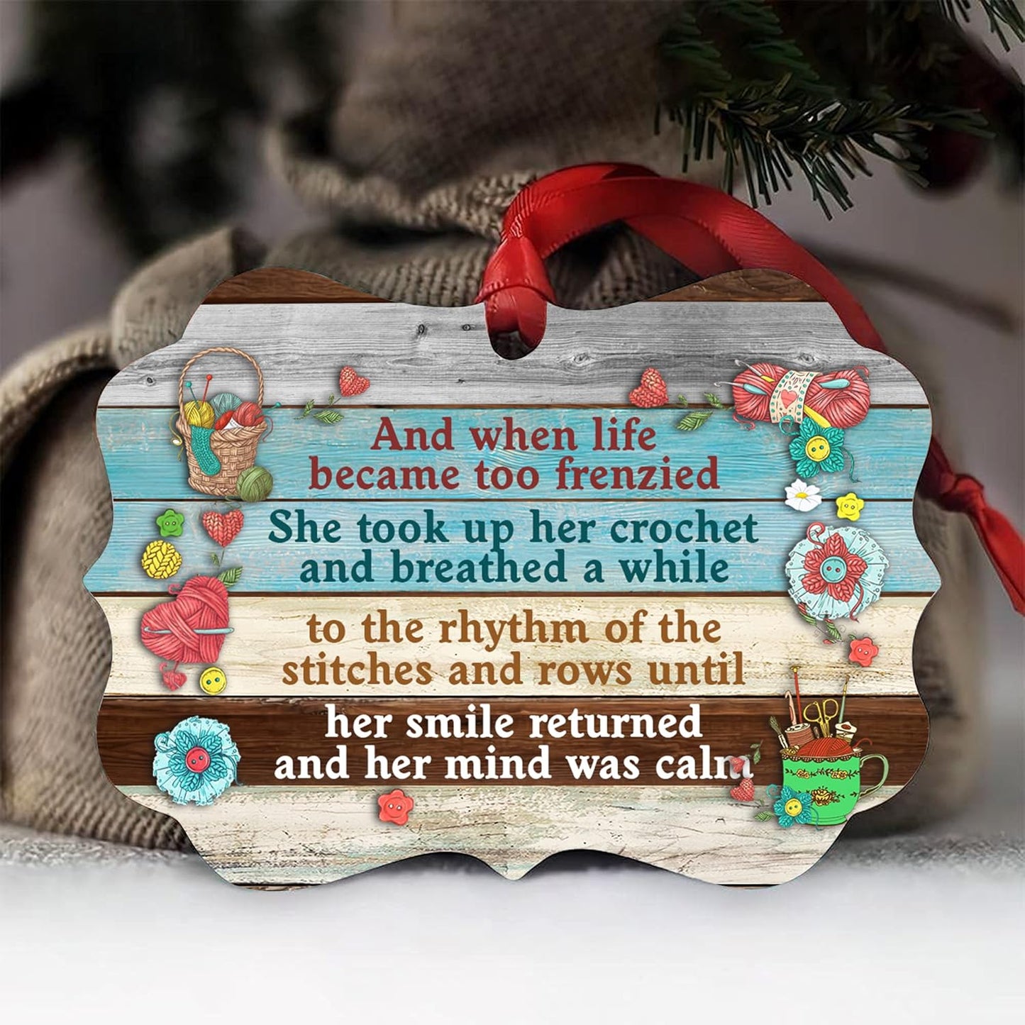Life Became Too Frenzied - Personalized Acrylic Ornament