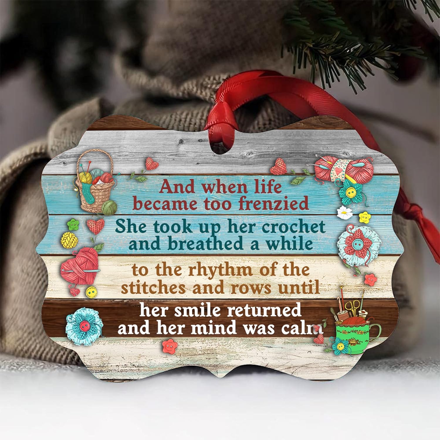 Life Became Too Frenzied - Personalized Acrylic Ornament