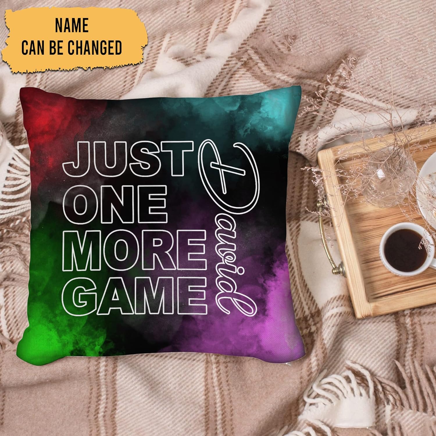 Just One More Game - Personalized Pillow (Insert Included)