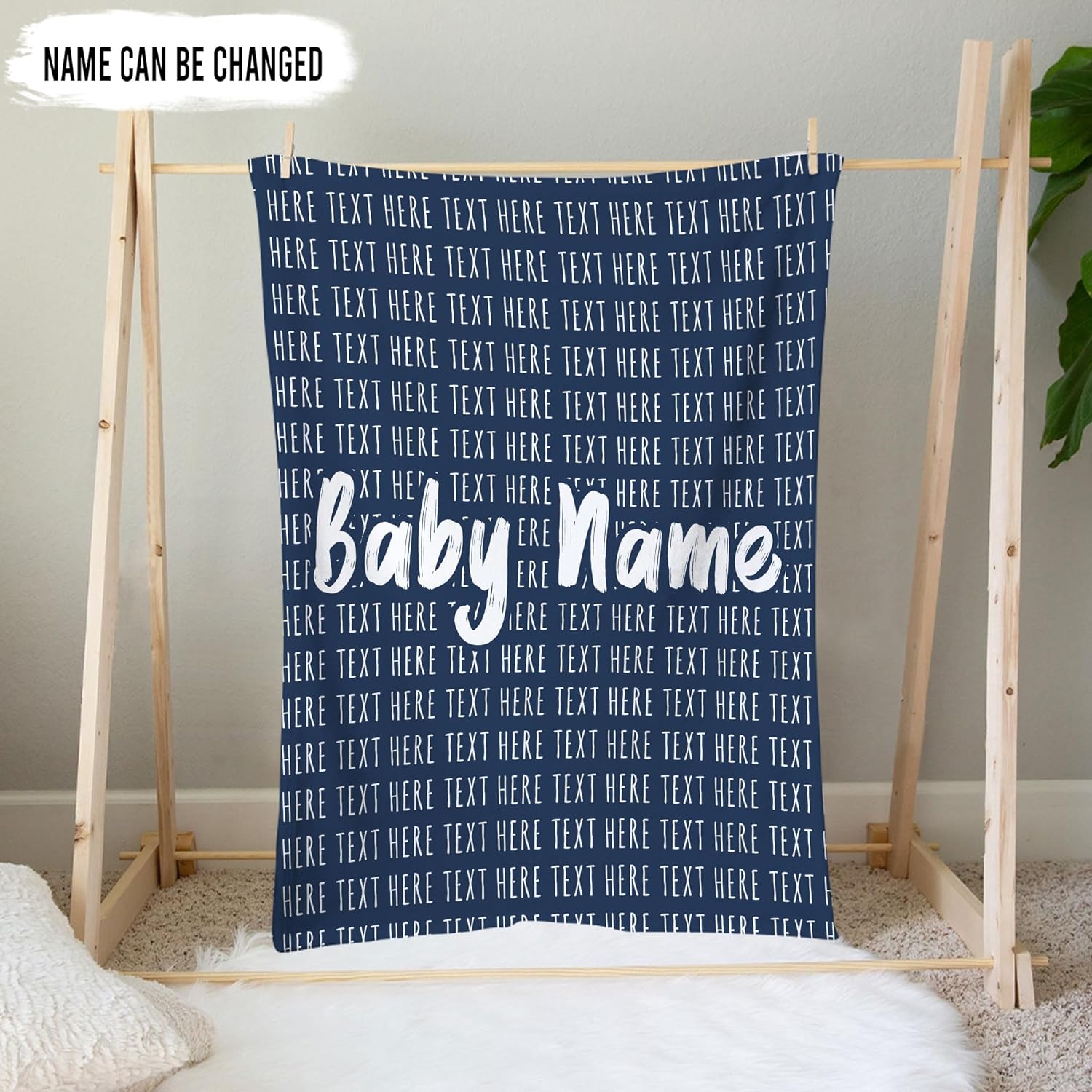 Custom Name Baby Blanket - Personalized Blanket