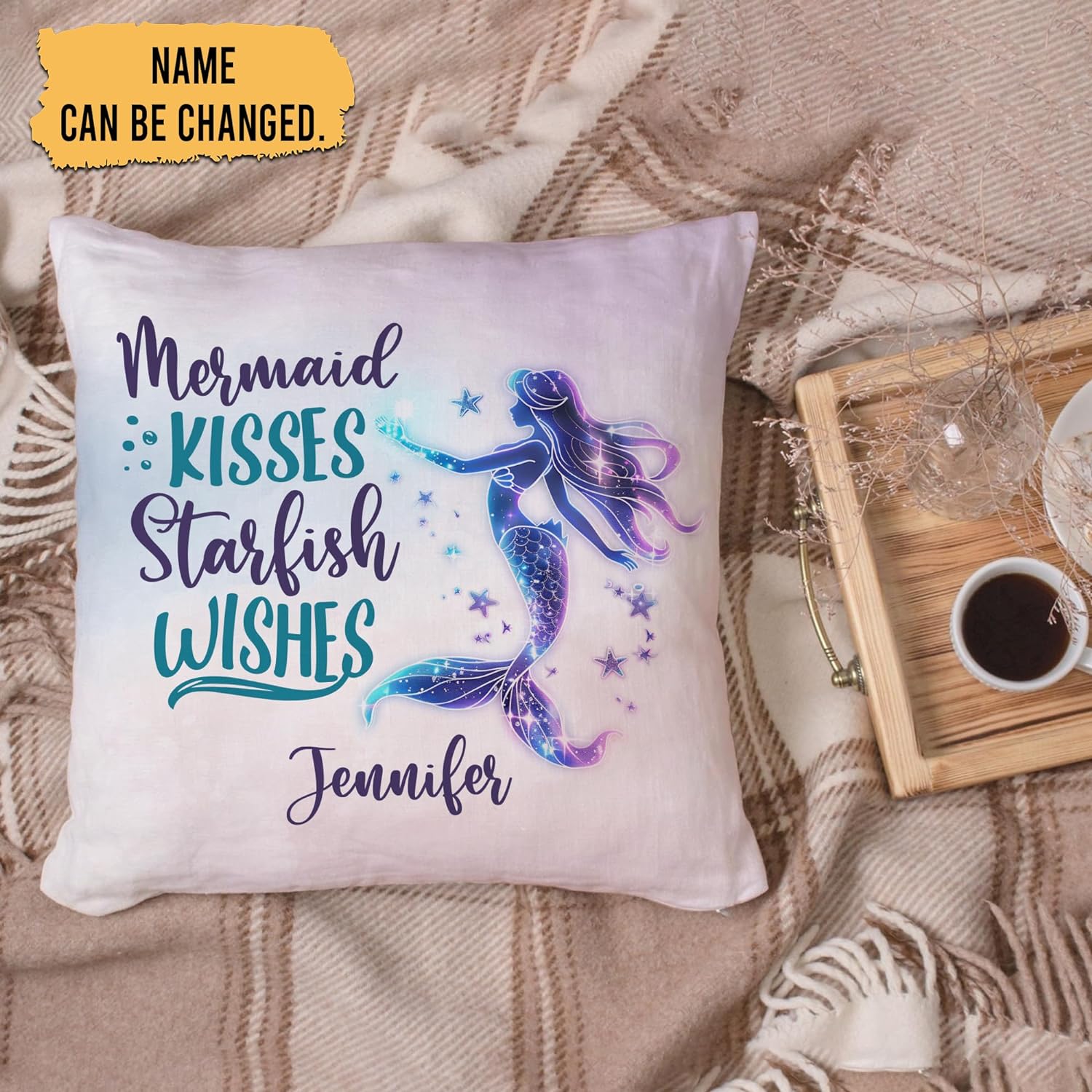 Starfish Wishes - Personalized Pillow (Insert Included)