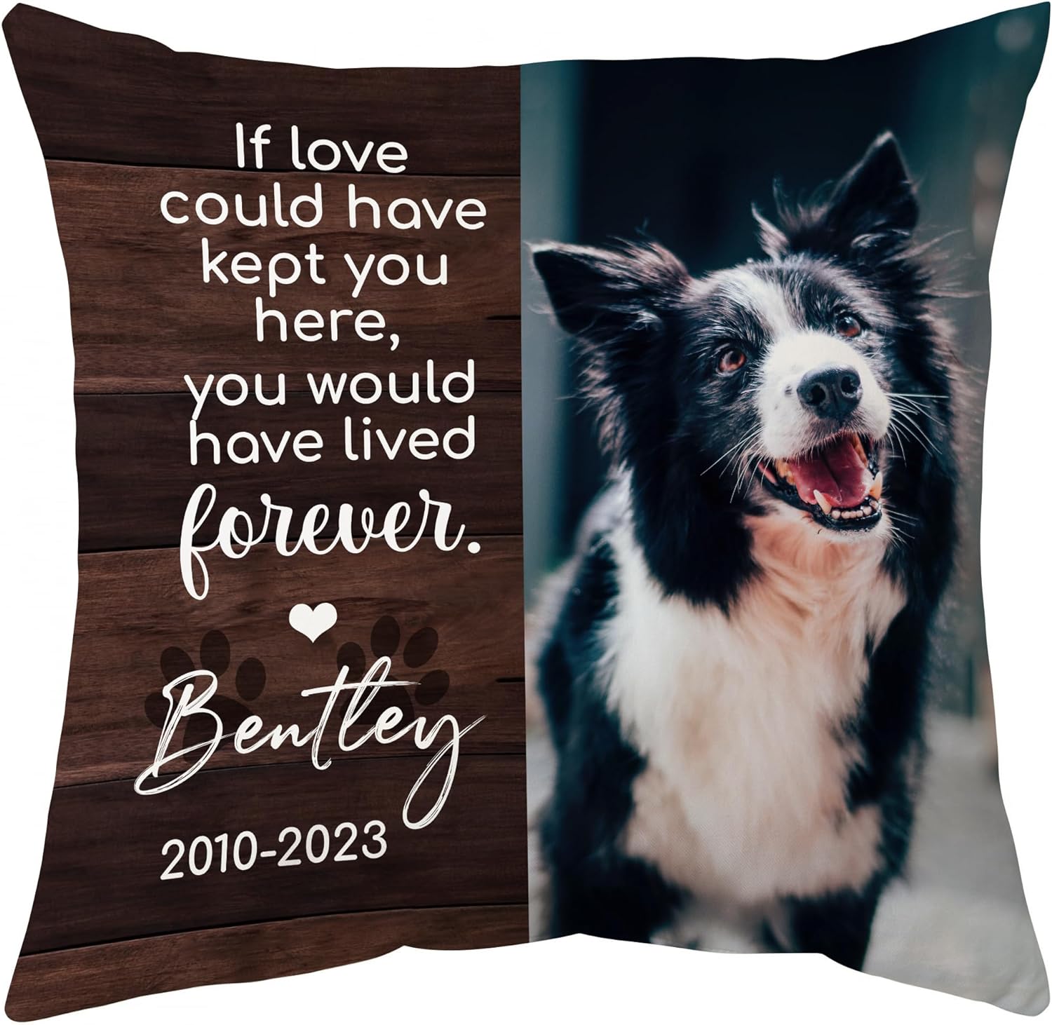 If Love Could Have Kept You Here,You Would Have Lived Here - Personalized Photo Pillow