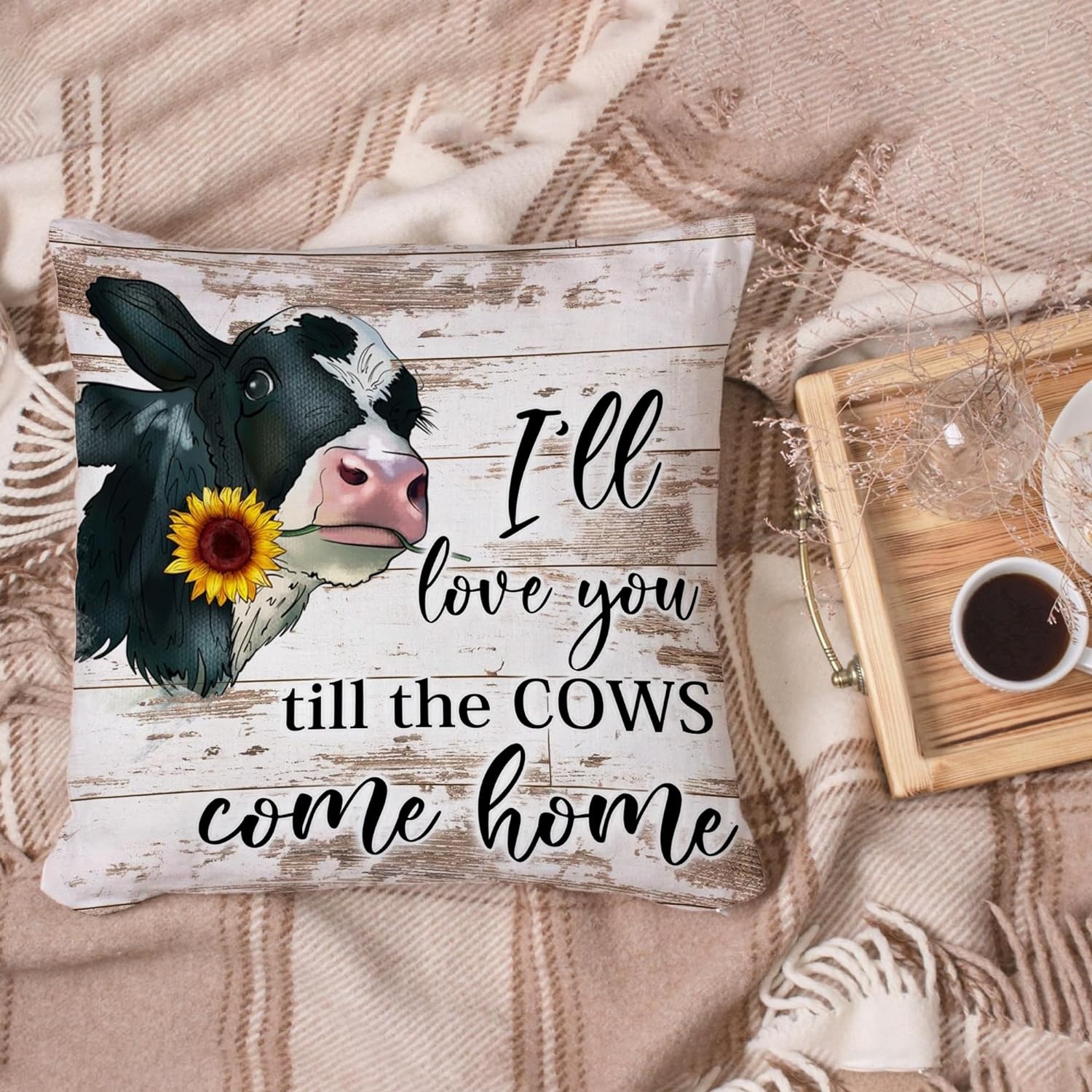 I'll Love You Till The Cows Come Home - Pillow (Insert Included)
