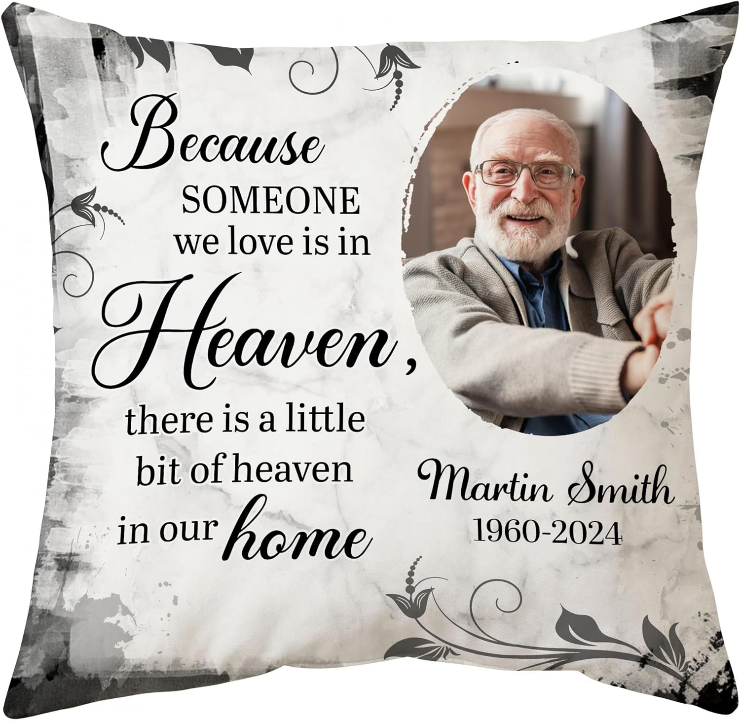 Because Someone We Love Is In Heaven - Personalized Photo Pillow