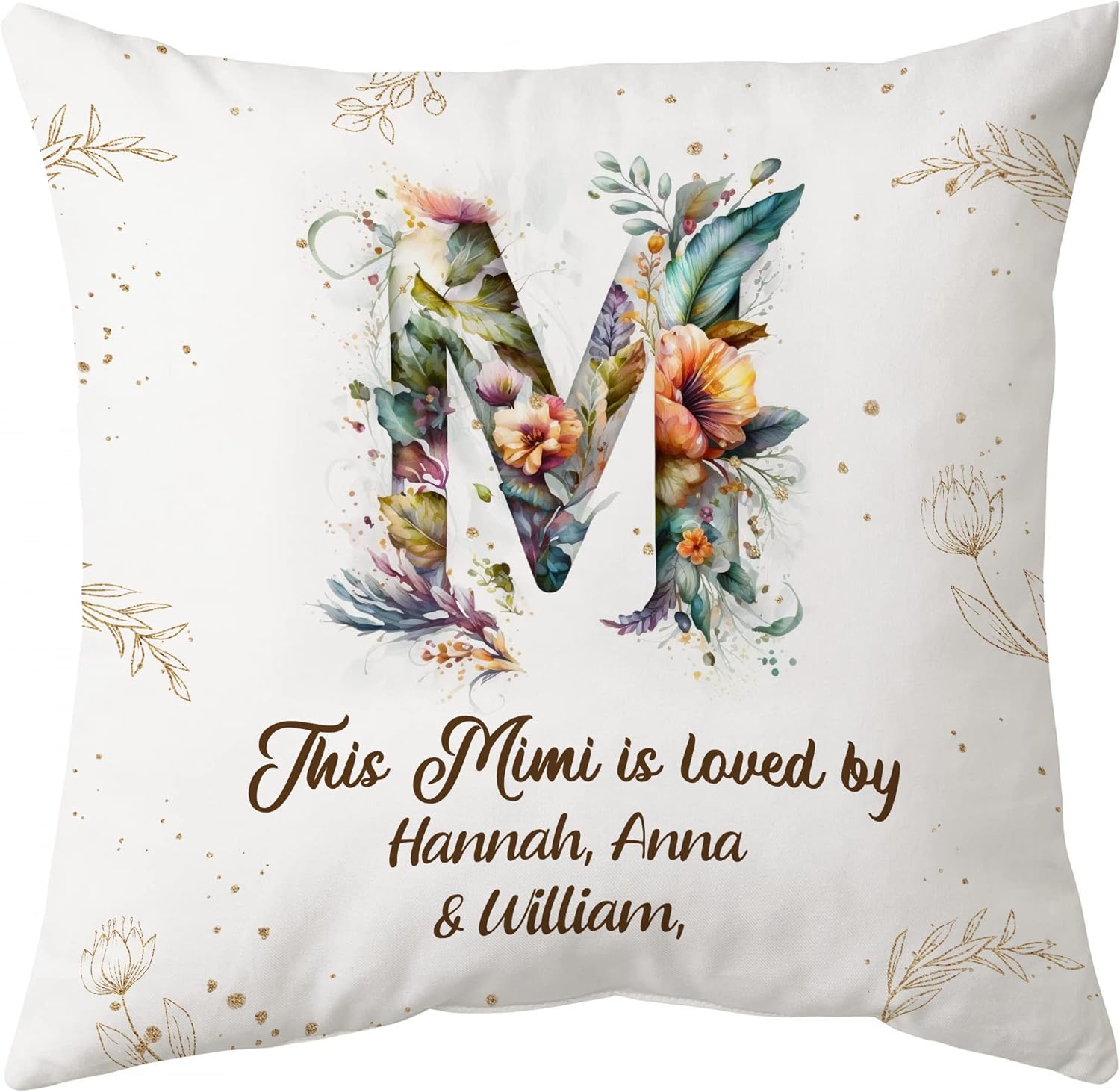 This Mimi Is Loved By - Personalized Pillow (Insert Included)