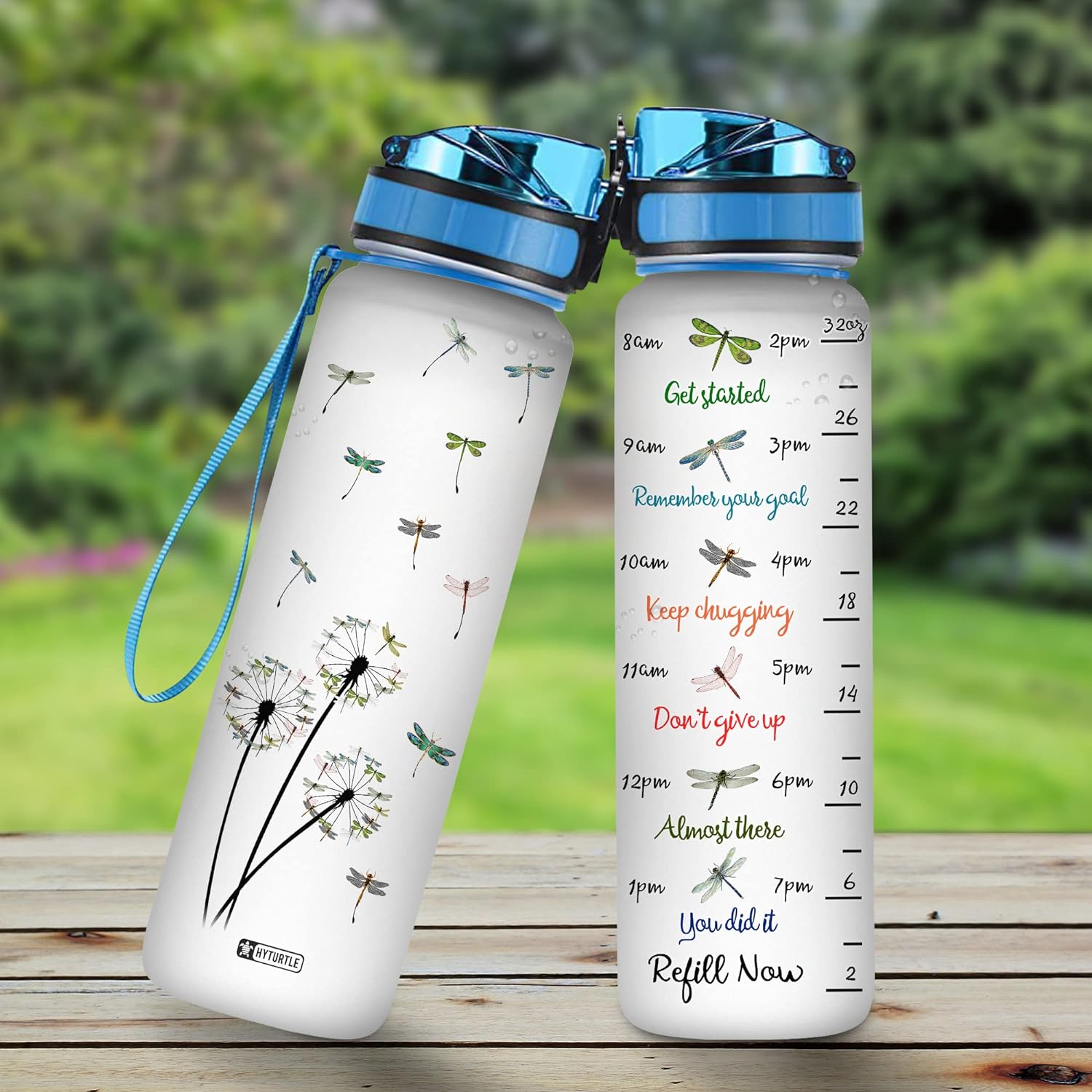 Dandelion Dragonfly - Water Tracker Bottle 32oz