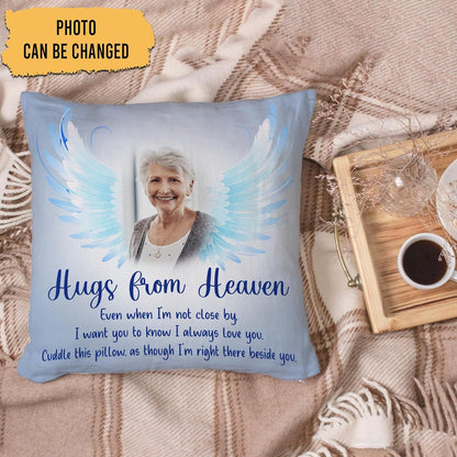 Personalized Memorial Sympathy Pillow with Insert – Custom Photo Remembrance Cushion – Bereavement Gift for Loved One’s Loss