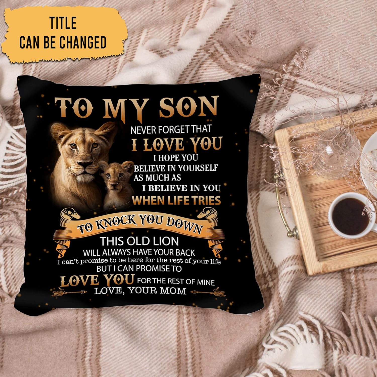 To My Son - Personalized Pillow(Insert Included)