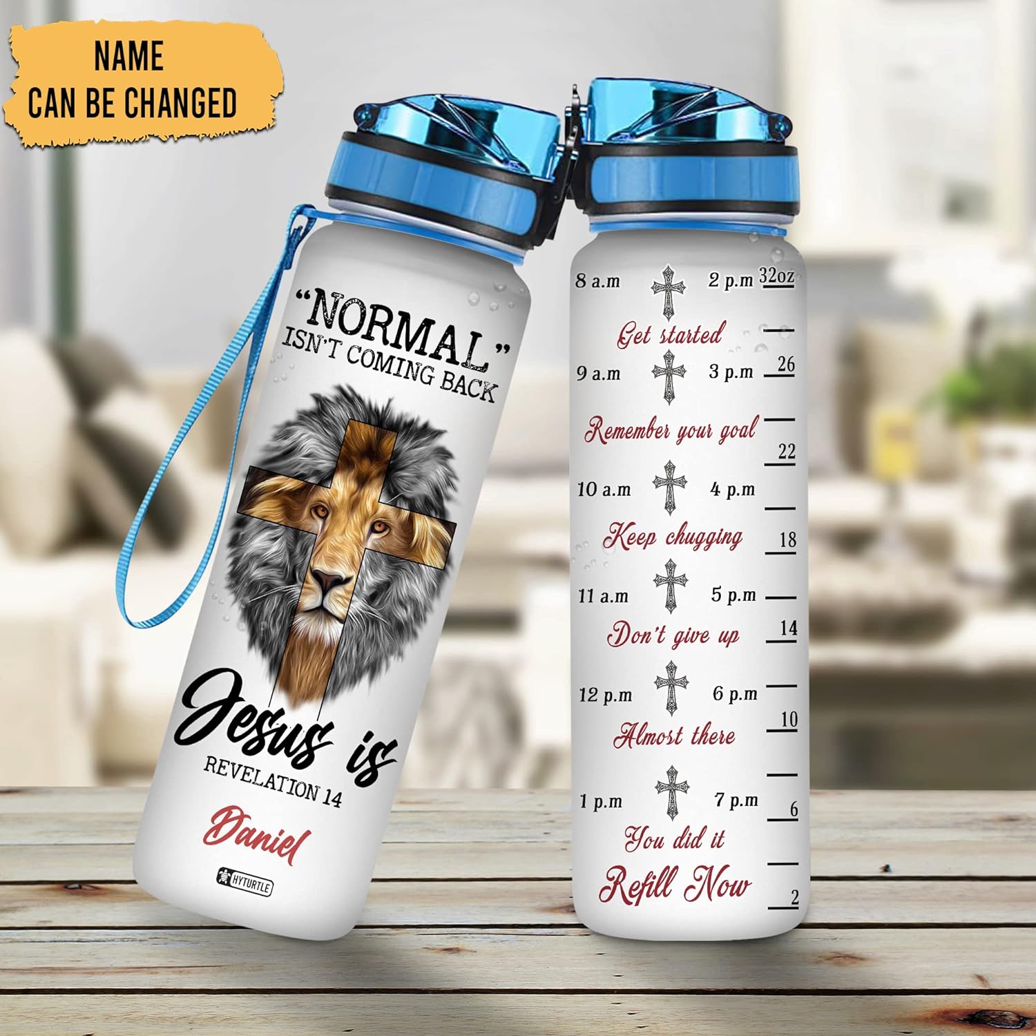 Normal Isn't Coming Back - Personalized Water Tracker Bottle 32oz