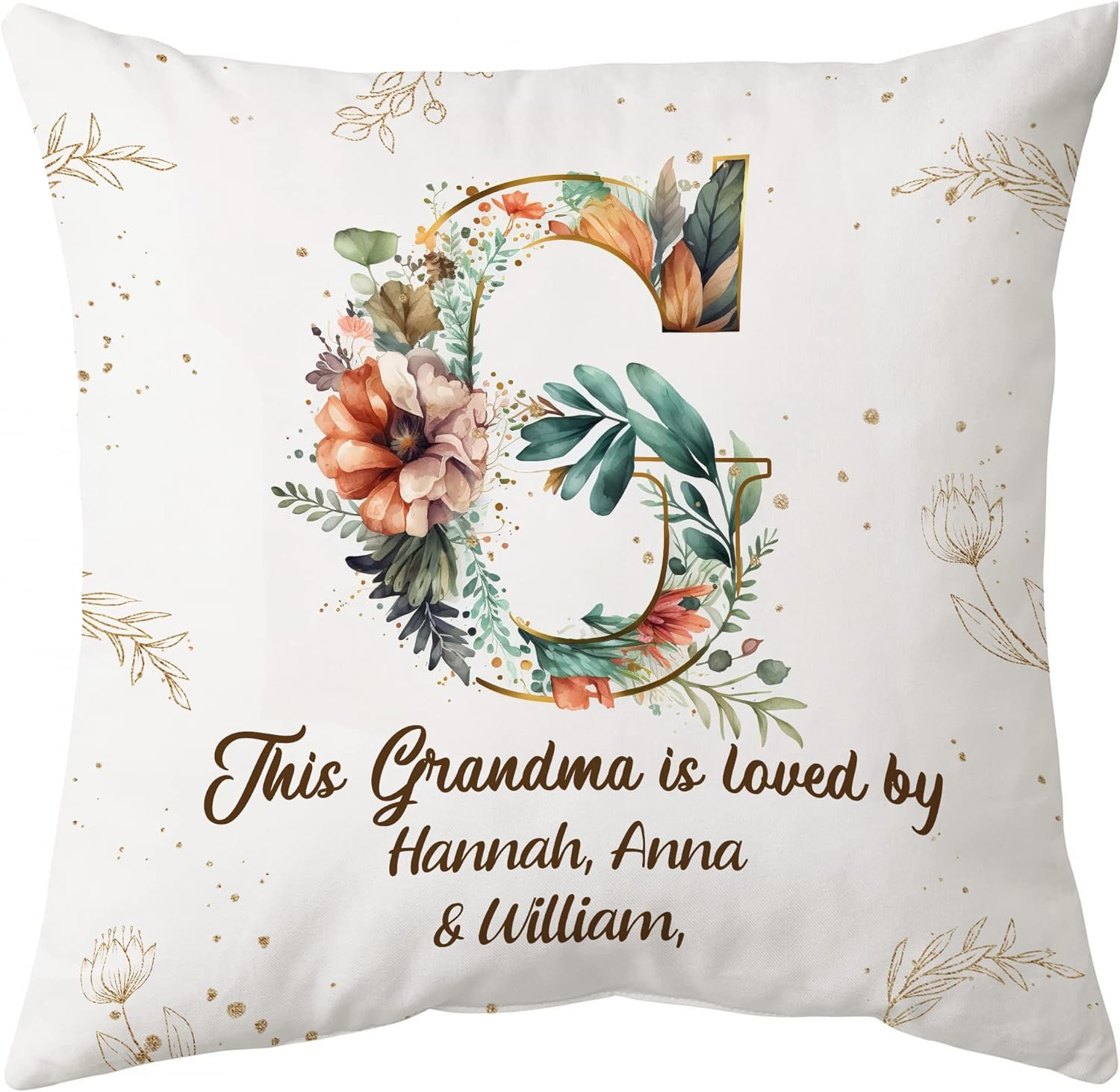 This Grandma Is Loved By - Personalized Pillow (Insert Included)