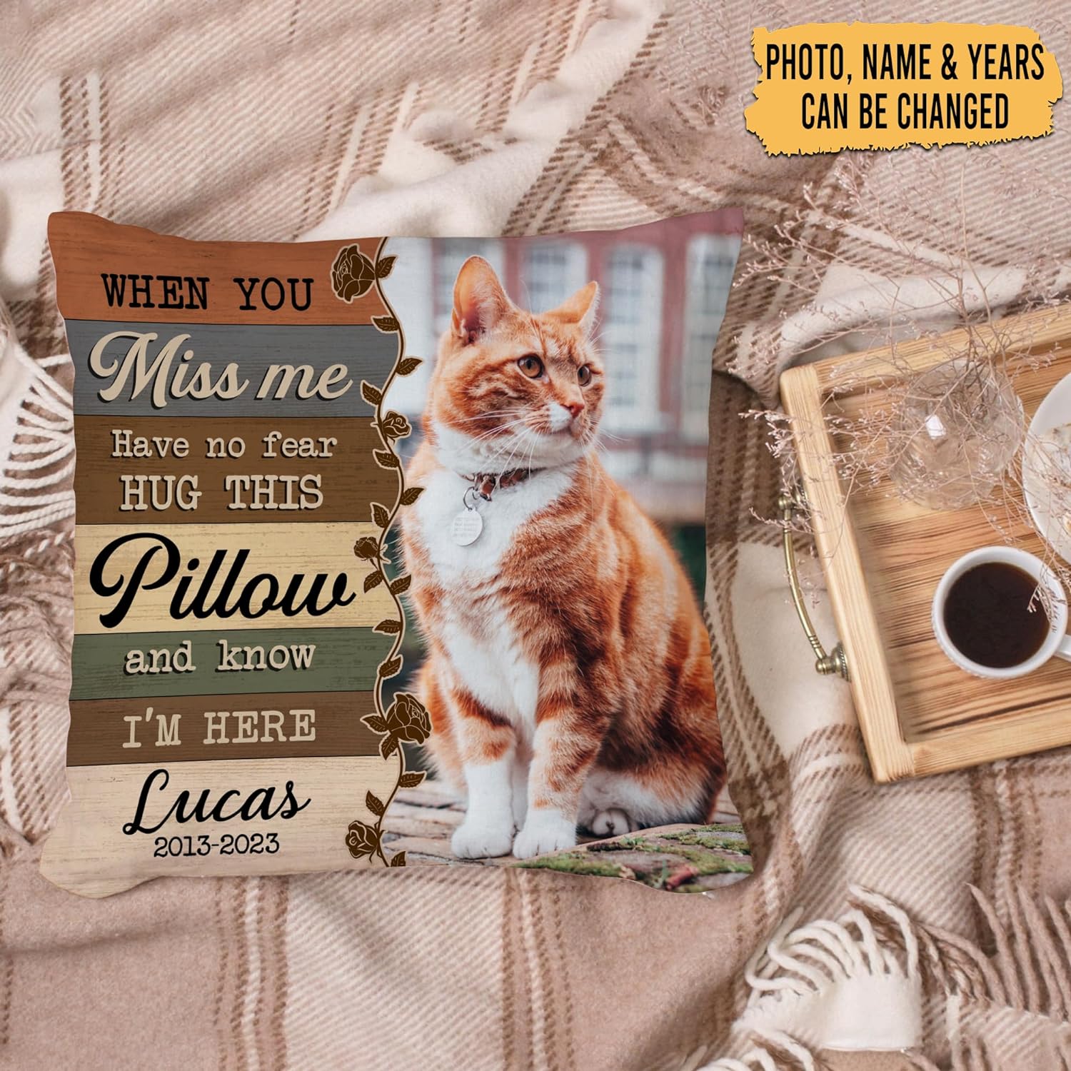 Hug This Pillow - Personalized Photo Pillow