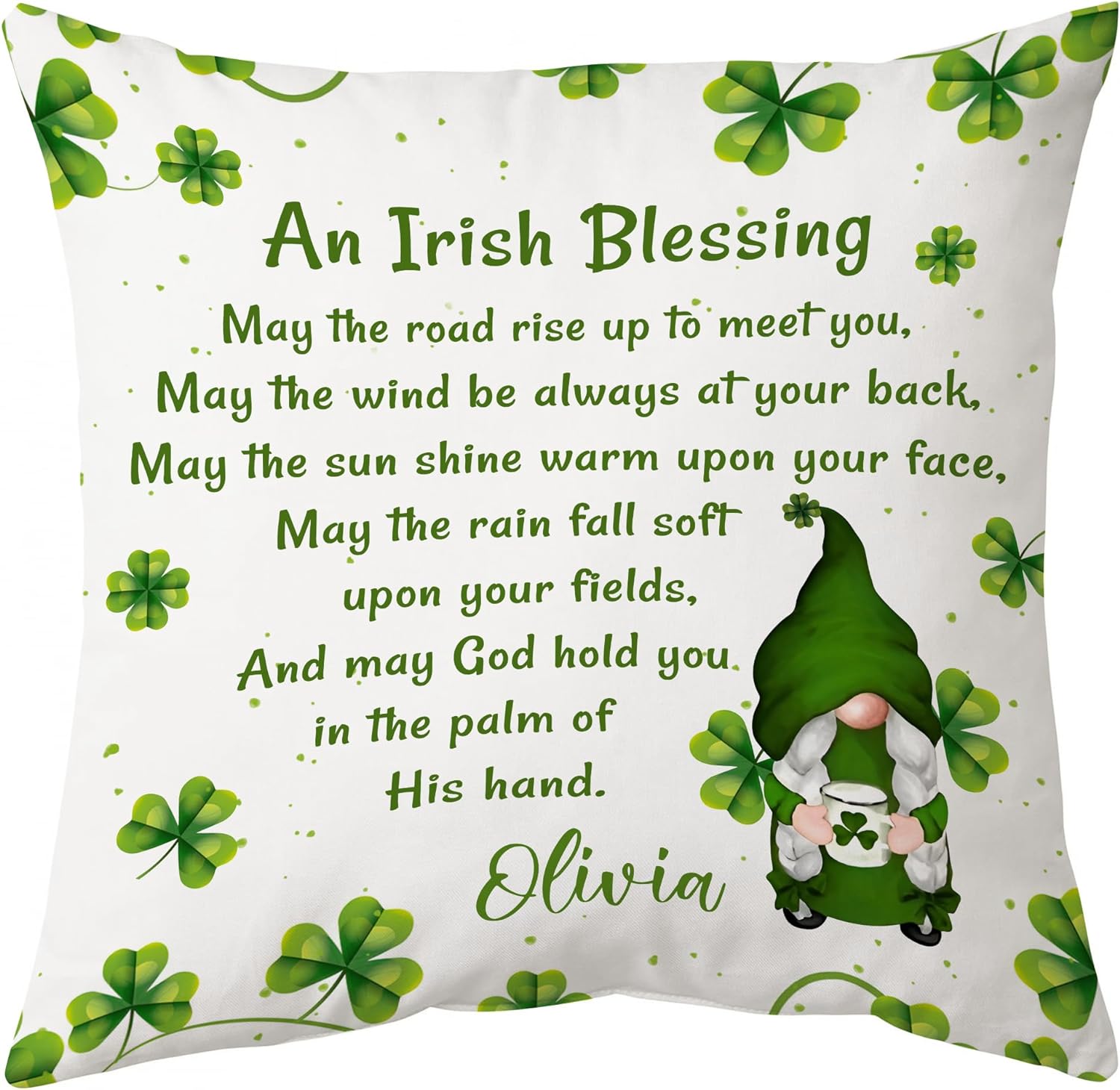 An Irish Blessing - Personalized Pillow(Insert Included)