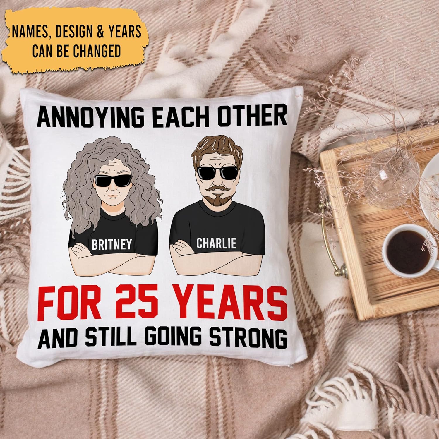 Annoying Each Other And Still Going Strong - Personalized Pillow (Insert Included)