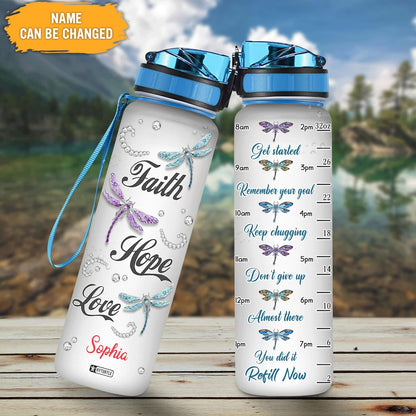 Dragonfly Jewelry -  Personalized Water Tracker Bottle 32oz