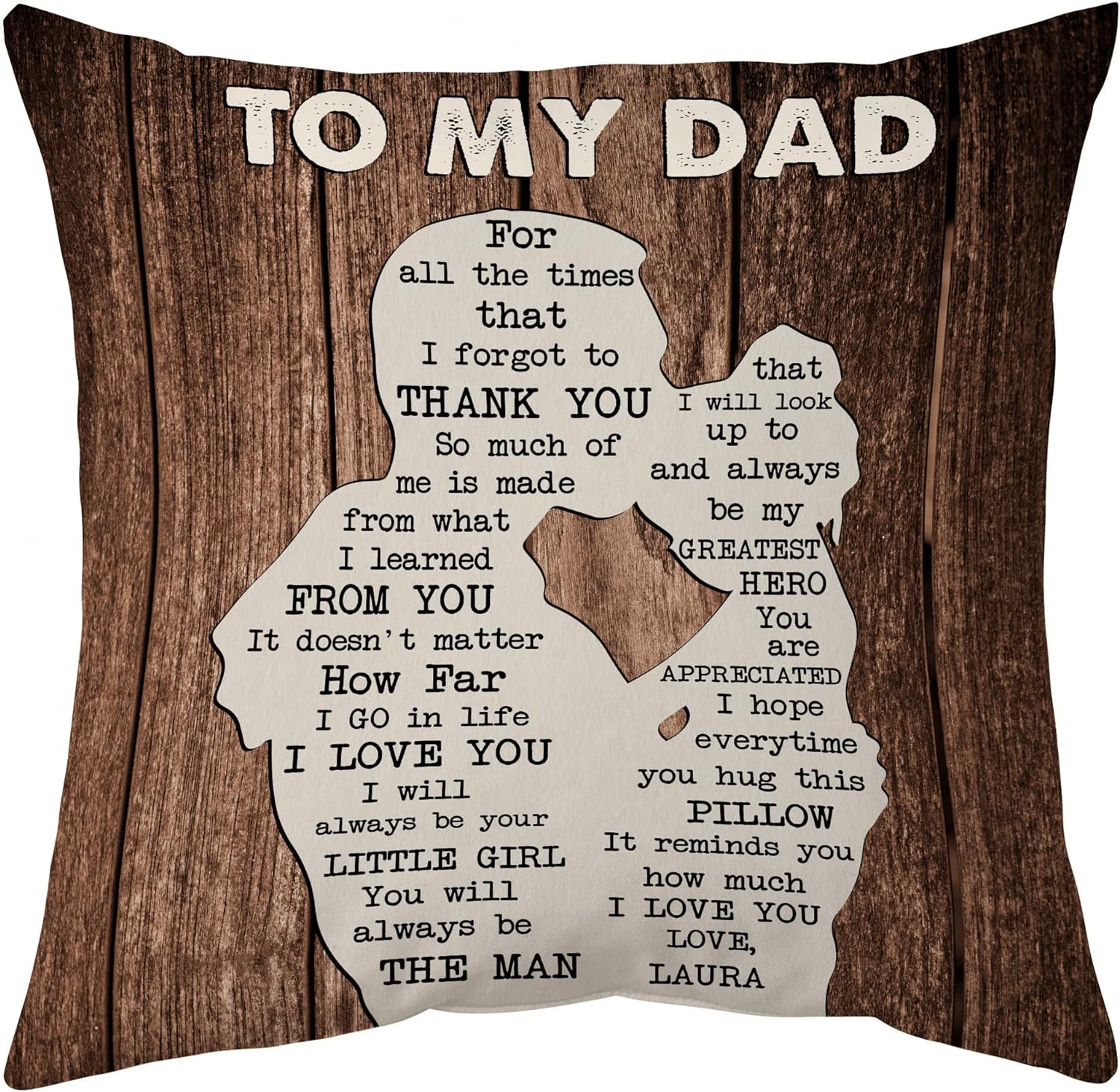 To My Dad - Personalized Pillow(Insert Included)