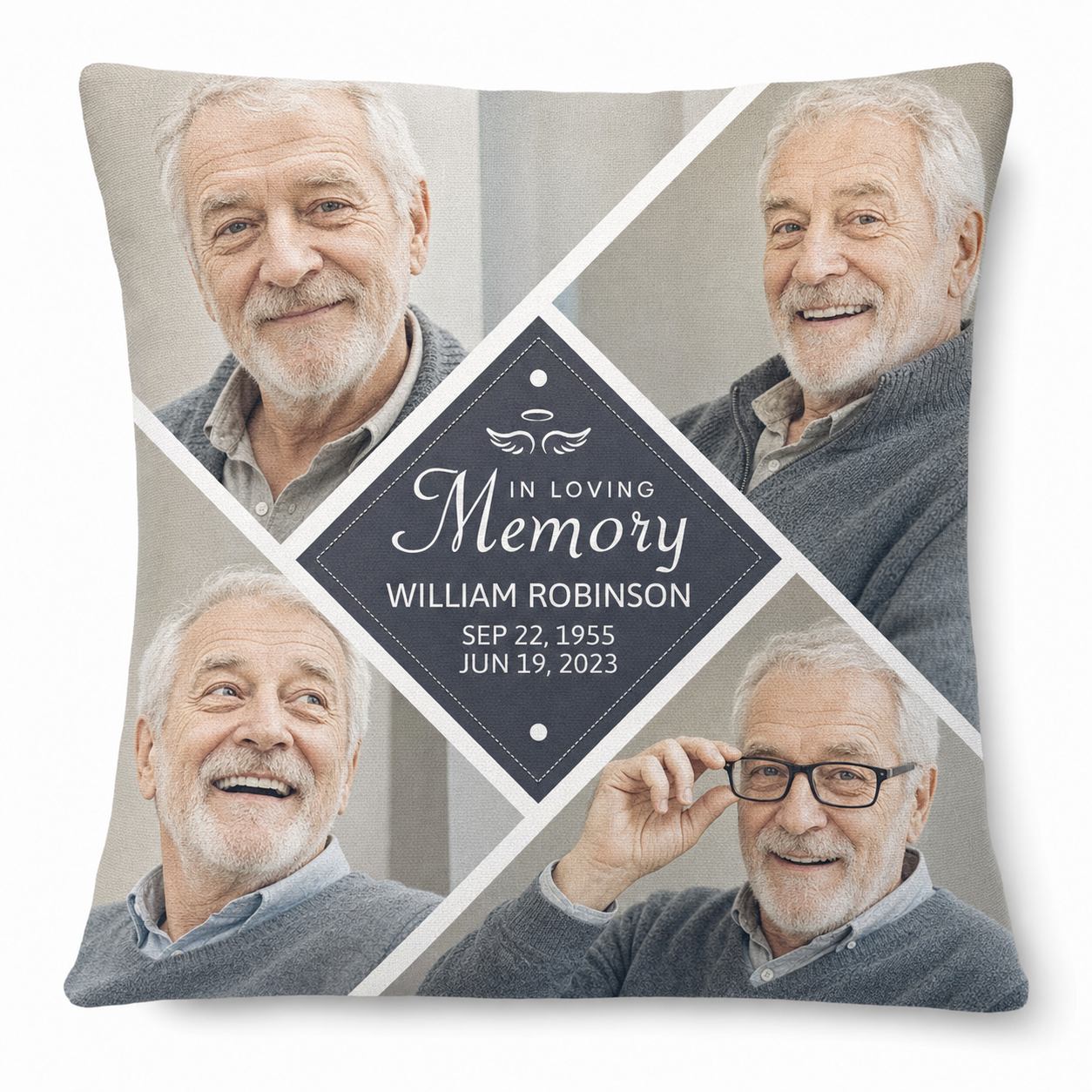 Personalized In Loving Memory Photo Pillow - Memorial Keepsake Gift for Family & Friends - Image 1