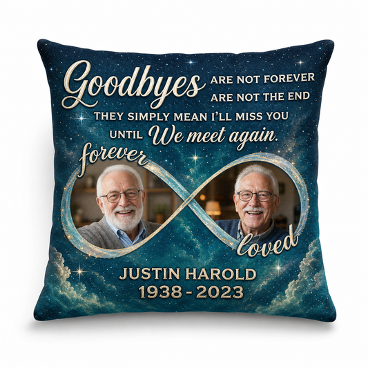Personalized Photo Memorial Pillow When You Miss Me - Custom Sympathy Gift for Loss of a Loved One - Image 1