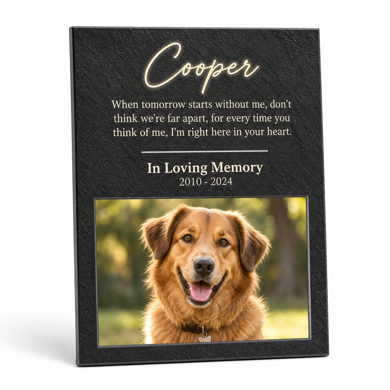 Personalized Dog Memorial Portrait Canvas Wall Art – Custom Pet Photo Gift - Image 1