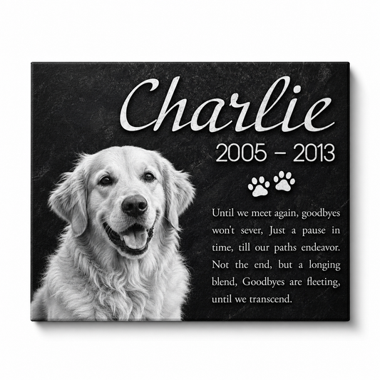 Personalized Dog Memorial Canvas Wall Art – Custom Pet Loss Remembrance Gift - Image 1