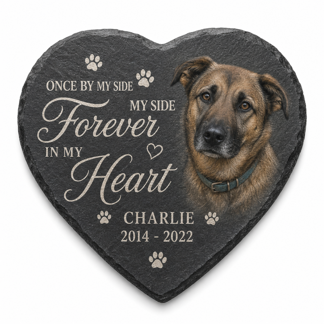 Personalized Pet Memorial Garden Stone – Custom Dog Loss Remembrance Gift - Image 1 | VNMGSREPR1-6IN-EHIEU_AI_0414 VNMGSREPR1-8IN-EHIEU_AI_0414
