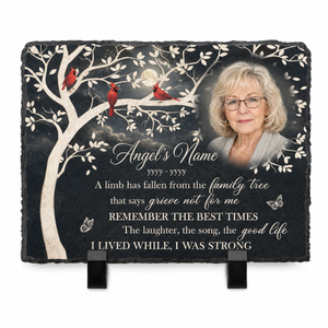 Personalized A Limb Has Fallen Memorial Garden Stone Custom Photo – Sympathy Gift - Image 1
