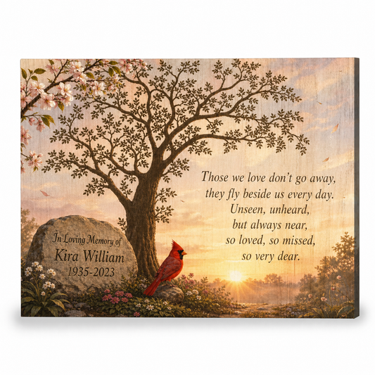 Personalized In Loving Memory Canvas Print - Those We Love Forever Gift - Image 1