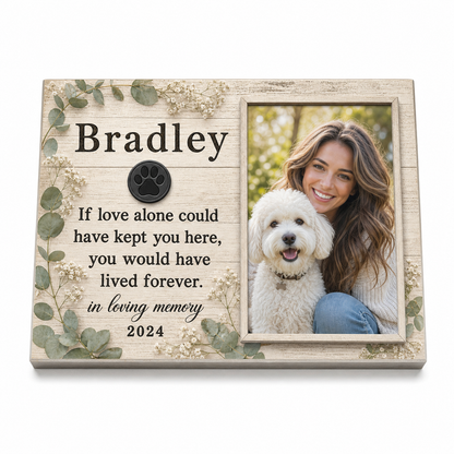 Personalized Pet Memorial Photo Canvas Wall Art – Dog Loss Sympathy Gift - Image 1