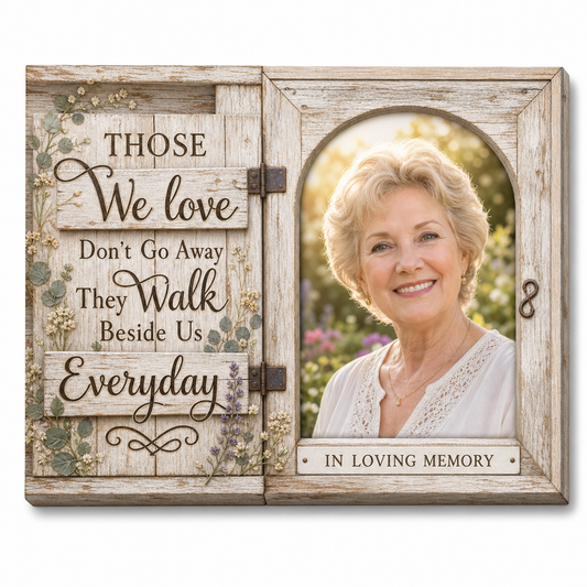 Personalized Memorial Wall Canvas, In Loving Memory Photo Frame Sympathy Gift for Loss - Image 1