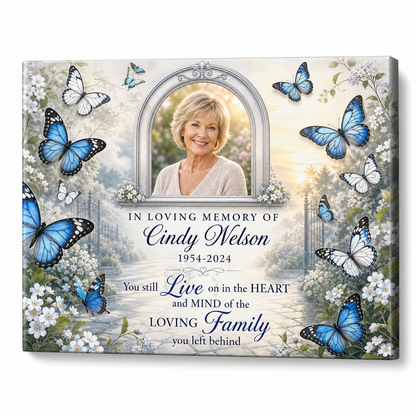 Personalized Memorial Canvas Wall Art for Loss of Mother, Grandmother or Loved One - Image 1