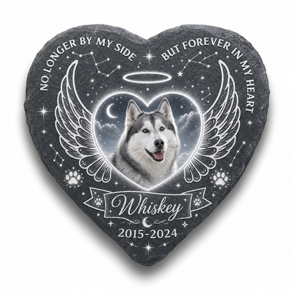 Personalized Dog Memorial Heart Stone – Custom Pet Loss Garden Keepsake Gift - Image 1 | VNMGSREPR1-6IN-EHIEU_AI_0418 VNMGSREPR1-8IN-EHIEU_AI_0418