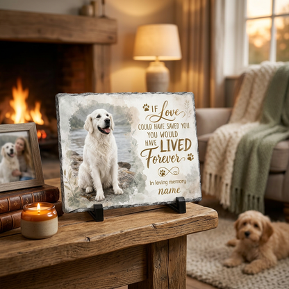 Personalized Dog Memorial Garden Stone Rectangle Slate Plaque – Pet Loss Gift - Image 2 | VNMGSREPR1-6IN-EHIEU_AI_0473 VNMGSREPR1-8IN-EHIEU_AI_0473