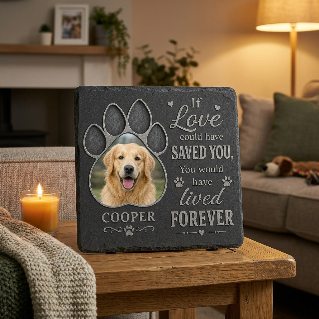 Personalized Pet Memorial Garden Stone Rectangle – Dog Loss Grave Marker Gift - Image 2 | VNMGSREPR1-6IN-EHIEU_AI_0425 VNMGSREPR1-8IN-EHIEU_AI_0425