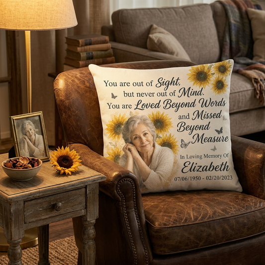 Personalized Memorial Photo Pillow - Custom Remembrance Sympathy Gift for Loss of a Loved One - Image 2