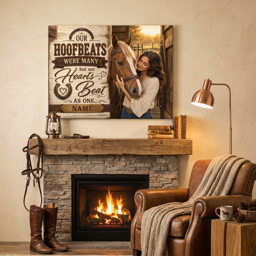 Personalized Horse Memorial Canvas - Sympathy Gift for Loss of Horse - Image 2