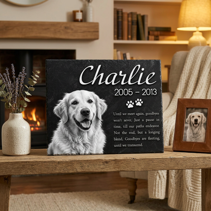 Personalized Dog Memorial Canvas Wall Art – Custom Pet Loss Remembrance Gift - Image 2