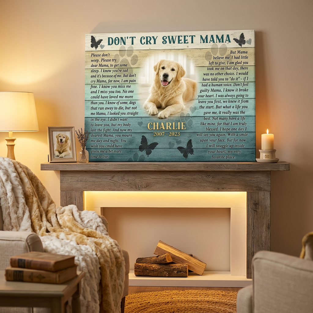 Personalized Dog Memorial Wall Canvas, Custom Pet Photo Sympathy Gift for Loss of a Dog Mom - Image 2 | WCV-12X8-EHIEU_AI_0031 WCV-14X11-EHIEU_AI_0031 WCV-18X12-EHIEU_AI_0031 WCV-20X16-EHIEU_AI_0031 WCV-24X16-EHIEU_AI_0031 WCV-24X20-EHIEU_AI_0031 WCV-30X20-EHIEU_AI_0031 WCV-30X24-EHIEU_AI_0031 WCV-36X24-EHIEU_AI_0031 WCV-40X30-EHIEU_AI_0031